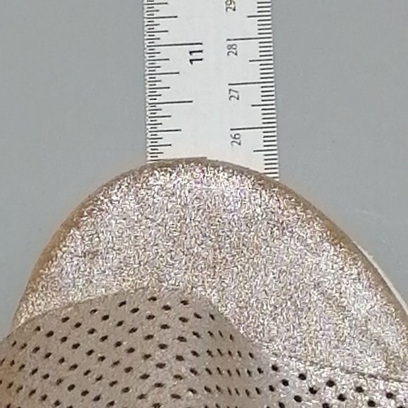 Steven Womens Klein Strappy Sandal Gold Leather‎ Perforated Back Zip Wedge 6M - Picture 5 of 9